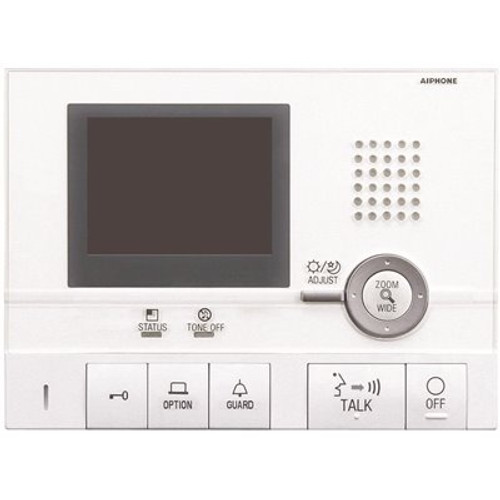 AIPHONE GT Series Surface Mount 1-Channel Color Video Master Station Intercom with 3-1/2 in. Color LCD Display, White