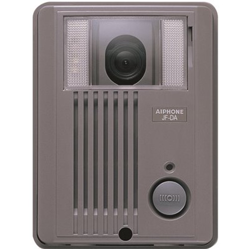 AIPHONE JF Series Surface Mount 1-Channel Color Video Door Station Intercom with Weather Resistant, Gray