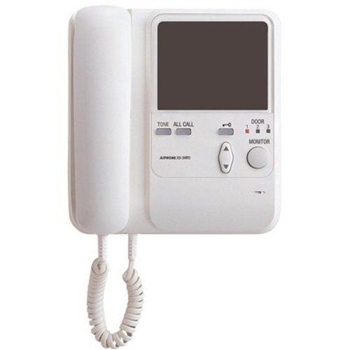KB Series Surface Mount 1-Channel Color Video Master Station with Handset Intercom with 4 in. Color LCD Display, White
