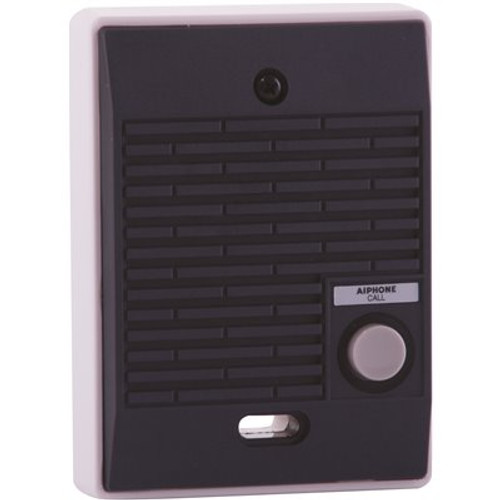 AIPHONE LE Series Surface Mount 1-Channel Door Station Intercom with Weather Resistant, Black