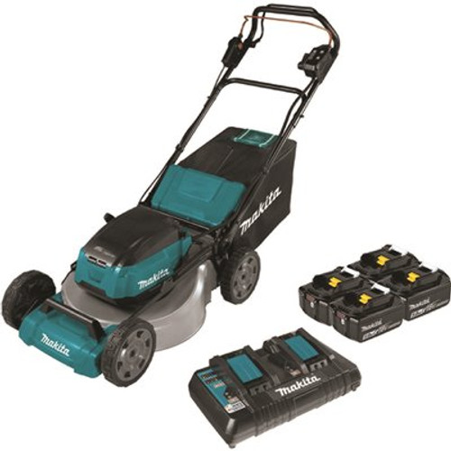 21 in. 18-Volt X2 (36-Volt) LXT Lithium-Ion Cordless Walk Behind Self Propelled Lawn Mower Kit with 4 Batteries (5.0 Ah)