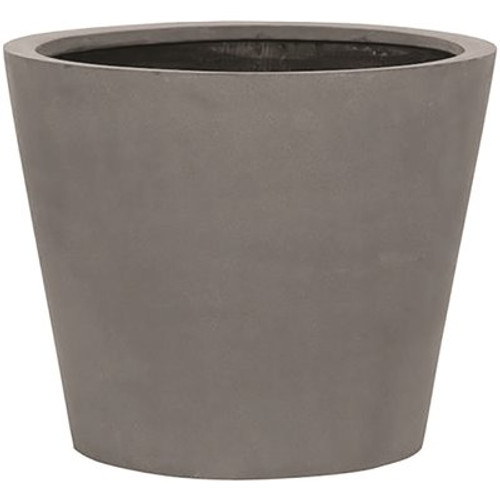 Vasesource Essex 15.75 in. x 19.75 in. x 19.75 in. Gray Fiberstone Planter