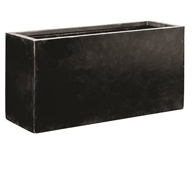 Vasesource Carlo 19.5 in. x 8 in. x 36 in. Gray Fiberstone Planter