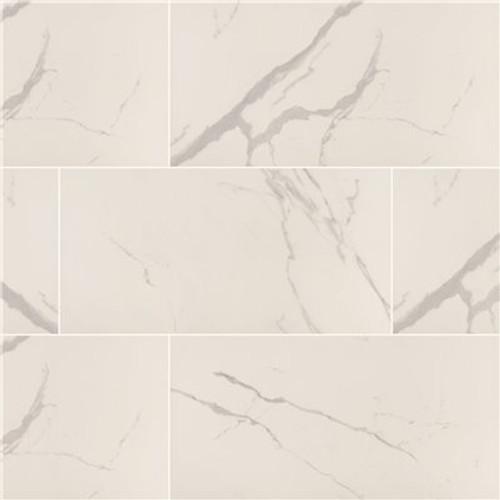 MSI Ader Tegal 12 in. x 24 in. Matte Porcelain Marble Look Floor and Wall Tile (16 sq. ft./Case)