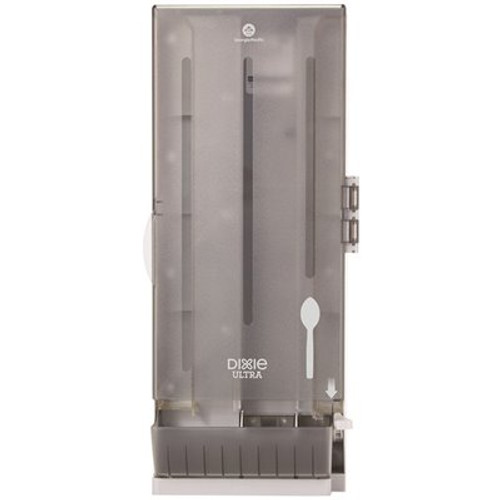 SERIES-O CLASSIC COMBO SPOON DISPENSER, TRANSLUCENT BLACK, 1 DISPENSER