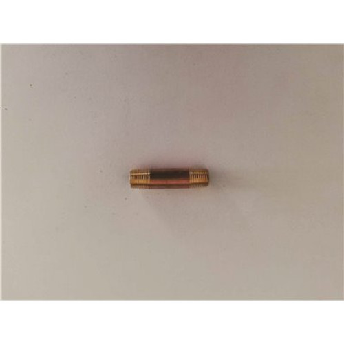 Everbilt 1/8 in. x 1-1/2 in. Brass Nipple (10-Pack)