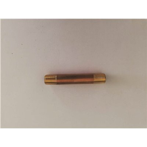 Everbilt 1/4 in. x 3 in. Brass Nipple (10-Pack)