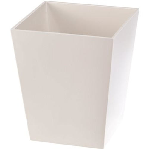 Focus Spa White Collection Wastebasket 6 qt. Melamine (Case of 3)