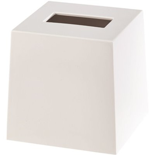 Focus Spa White Collection Tissue Box Cover Melamine (Case of 3)