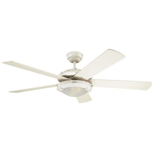 Westinghouse Comet 52 in. Integrated LED White Ceiling Fan with Light Kit