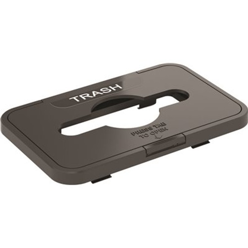 HLS COMMERCIAL Black Open Top Trash Can Lid for HLS Commercial Rectangular Open Top Trash Can HLS16UOT, HLS18UOT or HLS21UOT HLS COMMERCIAL Black Open Top Trash Can Lid for HLS Commercial Rectangular Open Top Trash Can HLS16UOT, HLS18UOT or HLS21UOT