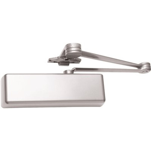 LCN 4110 Series Size 1 to 6 Sprayed Aluminum Grade 1 Surface Door Closer, Stop Arm, Right Hand
