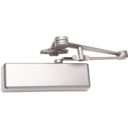 LCN 4030 Series Size 1 to 4 Sprayed Aluminum Grade 1 Surface Door Closer, Hold Open Stop Arm, Right Hand