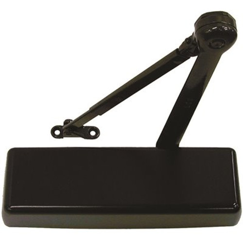 LCN 4010 Series Size 1 to 5 Sprayed Dark Bronze Grade 1 Surface Door Closer, Hold Open Arm, Left Hand