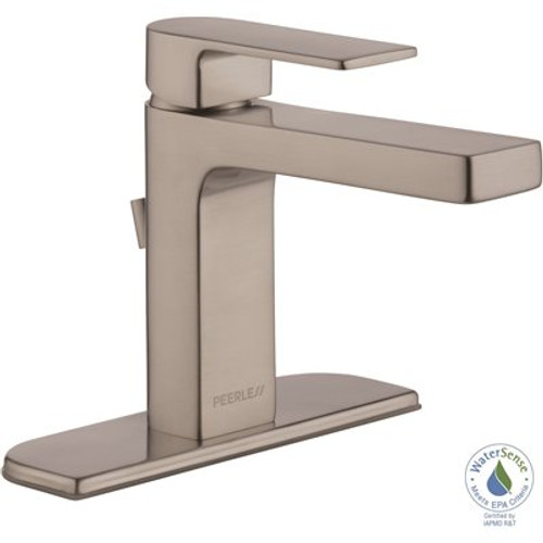 Peerless Xander Single Hole Single-Handle Bathroom Faucet in Brushed Nickel