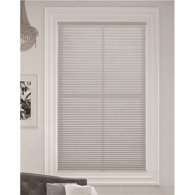 BlindsAvenue Simply Gray Sheen Cordless Light Filtering Single Cell Polyester Cellular Shade 72 in. W x 48. L