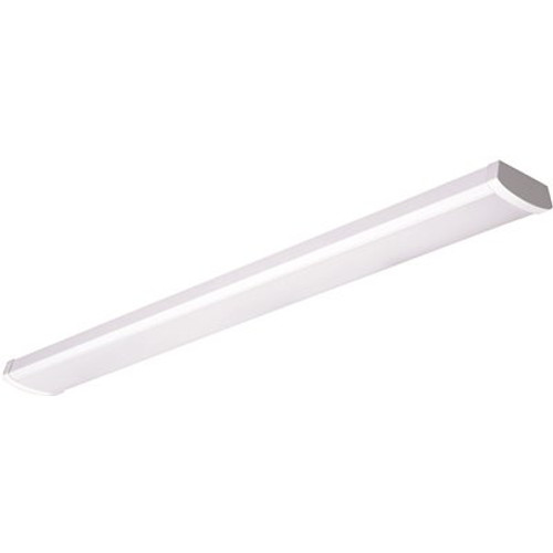 COLUMBIA tradeSELECT 4 ft. 3500 Lumens Integrated LED Dimmable White Narrow Wraparound Light, 4000K