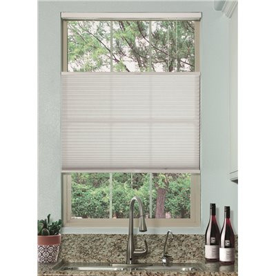 BlindsAvenue Simply White Cordless Top Down Bottom Up Light Filtering Single Cellular Shade 54 in. W x 72. L