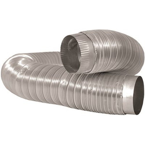 Everbilt 4 in. x 6 ft. Heavy Duty Aluminum Duct with Collars