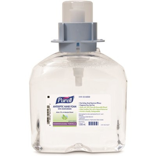 Purell Advanced Green Certified Instant 1200 mL Fragrance Free Hand Sanitizer Foam Refill (4-Pack)