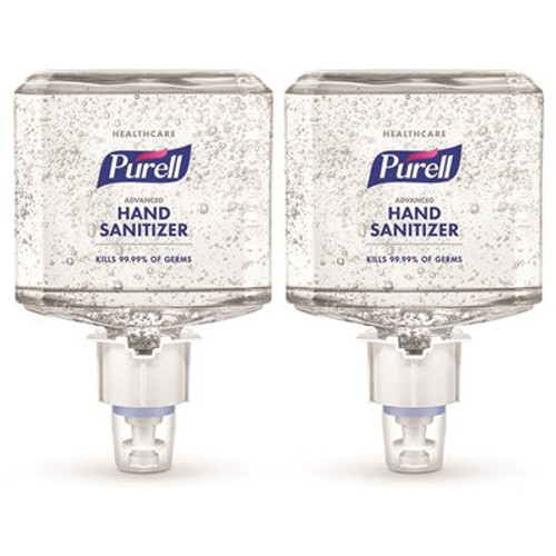 Healthcare Advanced Hand Sanitizer Gel, Citrus Scent, 1200 mL Refill for ES4 Push-Style Sanitizer Dispenser (Pack of 2)