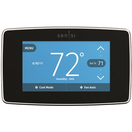 White Rodgers Sensi Touch Wi-Fi 7-Day Programmable Thermostat, Black