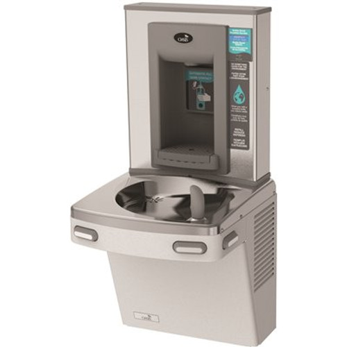 OASIS VersaCooler II COMBO ADA Greystone Electronic Bottle Filler and Filtered Refrigerated Drinking Fountain