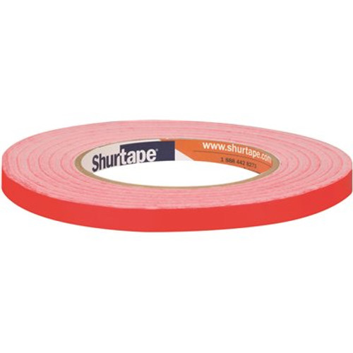 Shurtape PP 808 2.1 mils 9 mm x 165 m (0.35 in. x 180 yds.) General Purpose UPVC Film Tape, Red (1-Case) (96-Rolls)