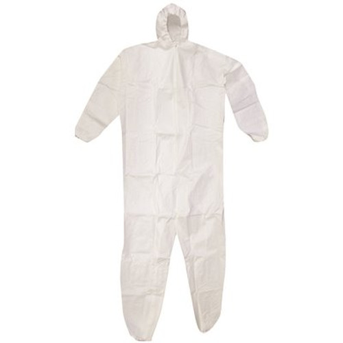 PRIVATE BRAND UNBRANDED SuperTuff 2XL Heavy-Duty Painters Coveralls with Hood, Bulk Pack (25/Case)