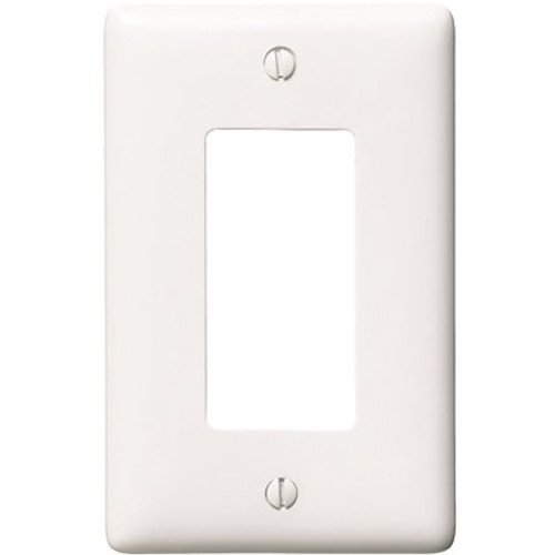 HUBBELL WIRING 1-Gang Decorator Wall Plate - White