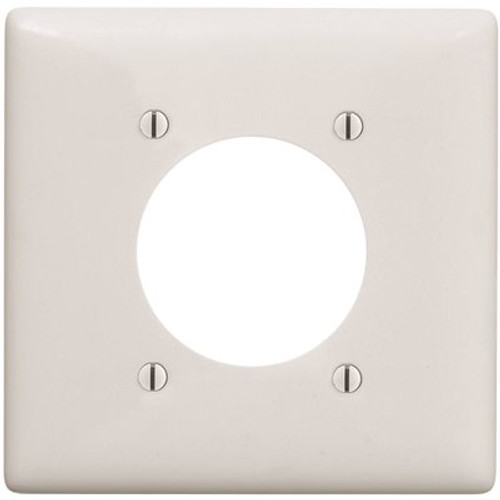 HUBBELL WIRING 2-Gang 2.15 in. Opening Wall Plate - White