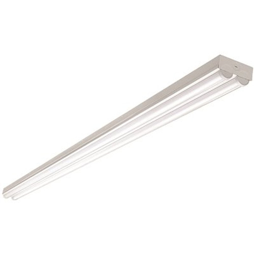 Commercial Electric 8 ft. 450-Watt Equivalent Integrated LED White Strip Light Fixture 4000K High Output 9000 Lumens 90-Watt Commercial Electric 8 ft. 450-Watt Equivalent Integrated LED White Strip Light Fixture 4000K High Output 9000 Lumens 90-Watt