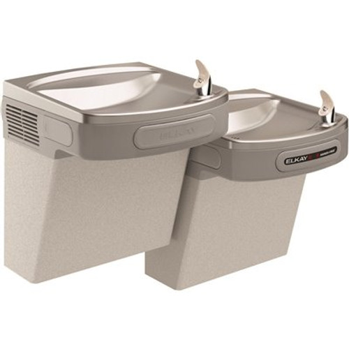 Elkay Versatile Hands-Free ADA Light Gray Granite Bi-Level Drinking Fountain