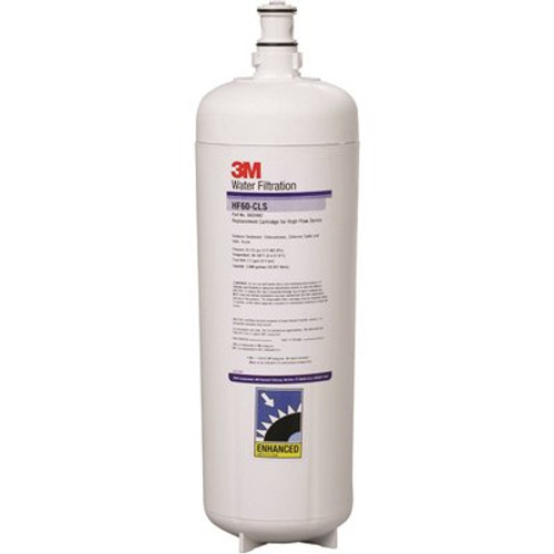 3M High Flow Series Commercial Water Filter Cartridge HF60-CLS, 0.2 um NOM, 2.2gpm, 4700 gal