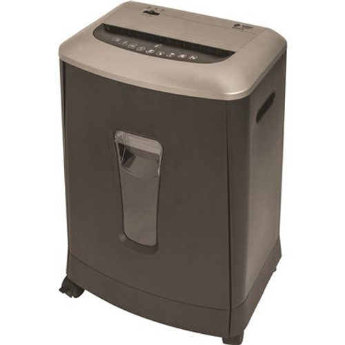 Business Source 6 Gal. Bin Cross-cut Shredder, Black Graphite