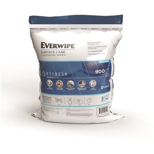 EVERWIPE 6 in. x 8 in. 900-Count All-Purpose Cleaner Wipes (4-Pack)