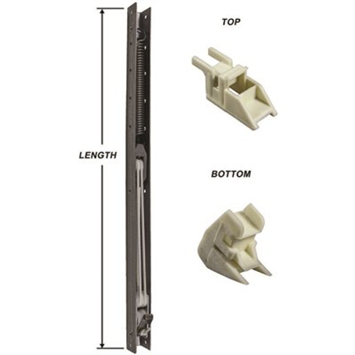 32 in. L x 9/16 in. W x 5/8 in. D Window Channel Balance 3130 with Top and Bottom End Brackets Attached (4-Pack)