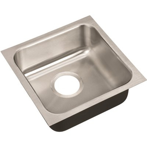 Just Manufacturing 18-Gauge Stainless Steel 14 in. O.D. x 14 in. x 5.5 in. DCR Single Bowl ADA Compliant Undermount Sink