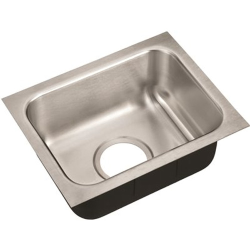 Just Manufacturing 18-Gauge Type 304 Stainless Steel 11 in. O.D. x 14 in. Single Bowl Undermount Kitchen Sink