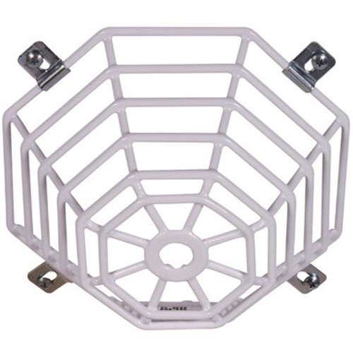 Web Stopper Guard, Protective Cover For Mini Smoke Detectors, Flush Mount, 9-Gauge Coated Steel Web Stopper Guard, Protective Cover For Mini Smoke Detectors, Flush Mount, 9-Gauge Coated Steel