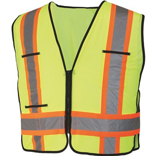 HDX Hi Visibility 2-Tone Class 2 Reflective Safety Vest