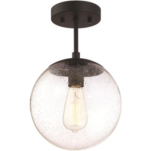 Design House Gracelyn 9 in. Matte Black Ceiling Light Semi-Flush Mount Design House Gracelyn 9 in. Matte Black Ceiling Light Semi-Flush Mount