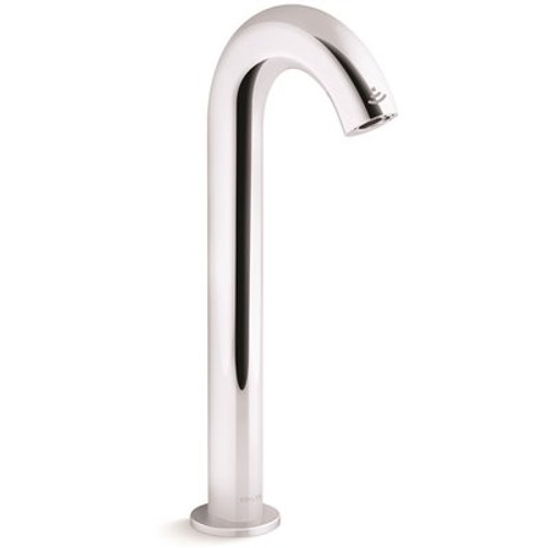 KOHLER Oblo Tall Kinesis DC-Powered 0.5 GPM Touchless Faucet in Polished Chrome