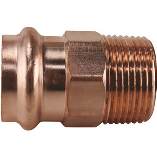 Apollo 1 in. x 1 in. Copper Press x MPT Male Adapter