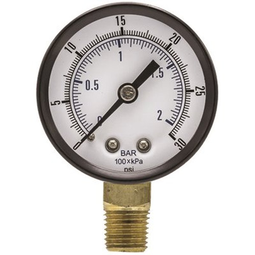 100 Series 2 in. Dial 1/4 NPT Lower Mount 30 psi Utility Accessory