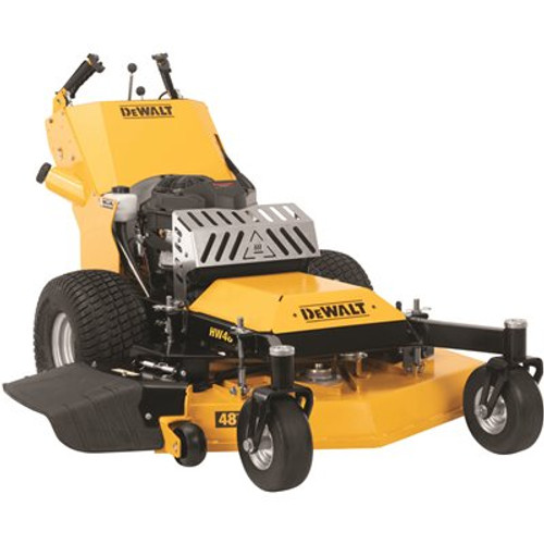 DEWALT HW48 Commercial 48 in. 15 HP Kawasaki V-Twin FS541v Series Engine Dual Hydro Drive Gas Walk Behind Lawn Mower DEWALT HW48 Commercial 48 in. 15 HP Kawasaki V-Twin FS541v Series Engine Dual Hydro Drive Gas Walk Behind Lawn Mower