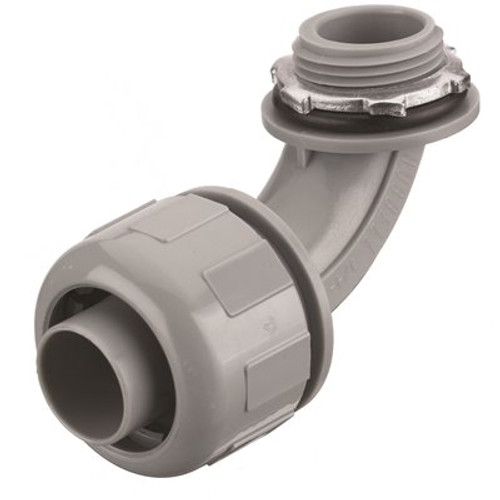 HUBBELL WIRING 1/2 in. Standard Fitting PolyTuff 90-Degree Non-Metallic Liquid Tight Connector