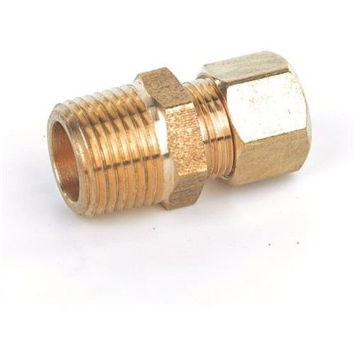 Everbilt 3/8 in. x 3/8 in. Brass MIP LF Comp Adapter