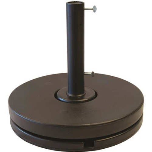 70 lbs. Resin Cement Filled Patio Umbrella Base in Black