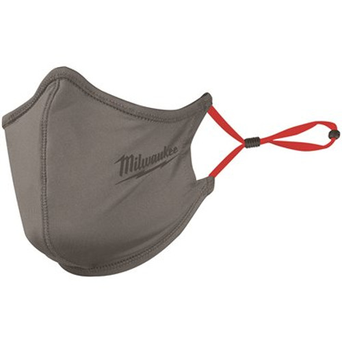 Milwaukee Gray 2-Layer Reusable Face Mask